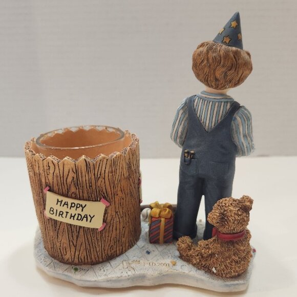 Lang "Birthday Boy" Figural Candle Holder figurine by Sherri Buck Baldwin - Picture 5 of 8